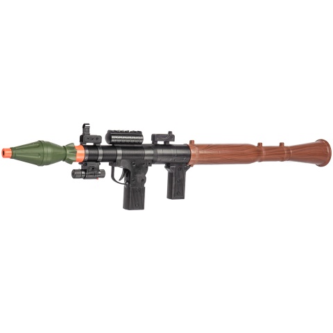 Spring Powered Airsoft RPG w/ Laser - BLACK / GREEN