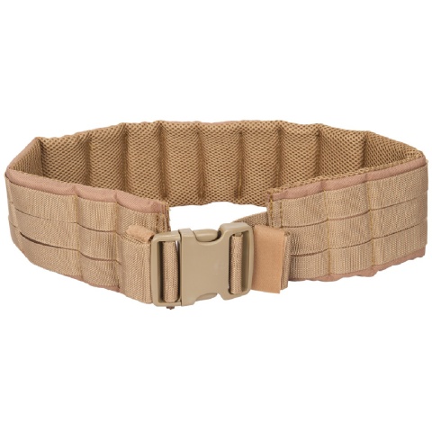 Lancer Tactical MOLLE Nylon Battle Belt - COYOTE BROWN