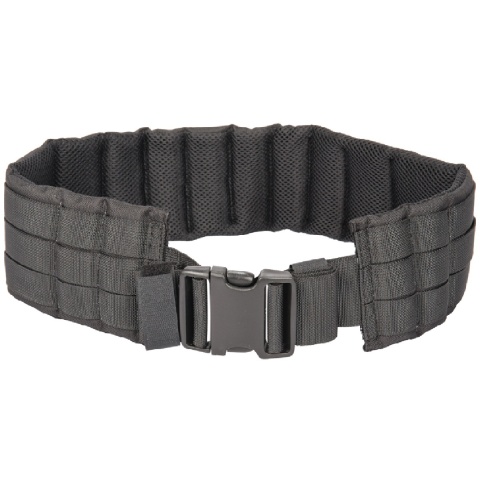 Lancer Tactical MOLLE Nylon Battle Belt - BLACK