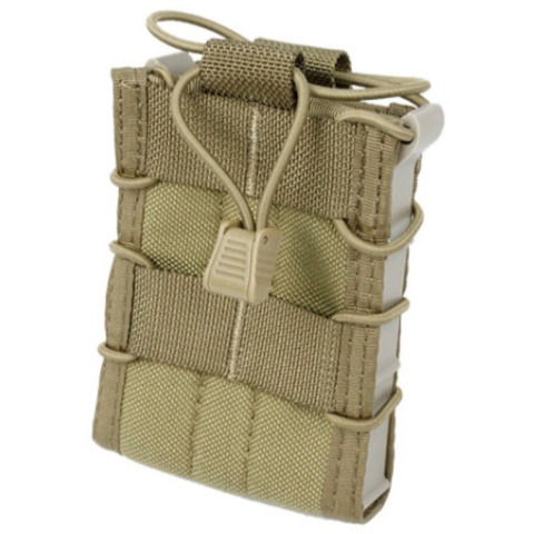 TMC Cross Modular Single Airsoft Rifle Magazine Pouch - KHAKI