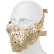 AMA Tactical Skull Lower Face Mask w/ Foam Padding - DESERT DIGITAL