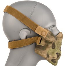 AMA Tactical Skull Lower Face Mask w/ Foam Padding - FOLIAGE GREEN