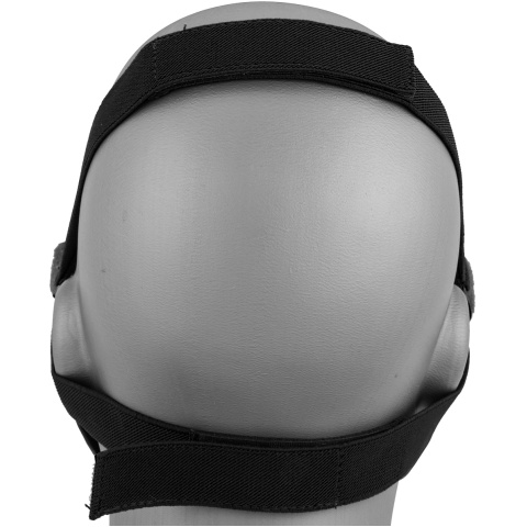 AMA Skull Lower Face Mask w/ Foam Padding - BLACK