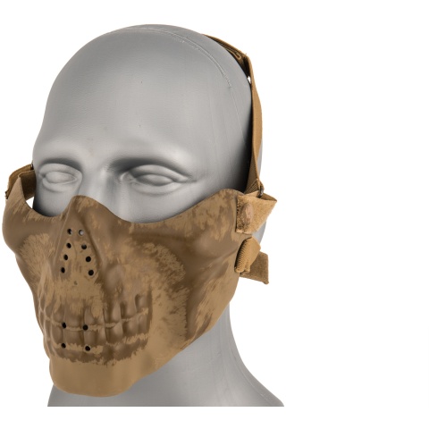 AMA Tactical Skull Lower Face Mask w/ Foam Padding - GREEN