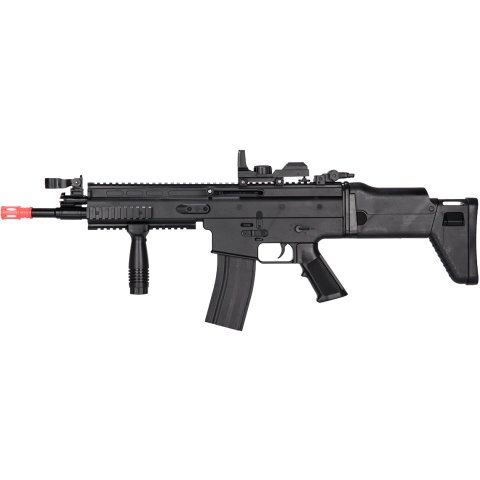 UK Arms MK16 Spring Airsoft Rifle w/ Fold Stock - BLACK
