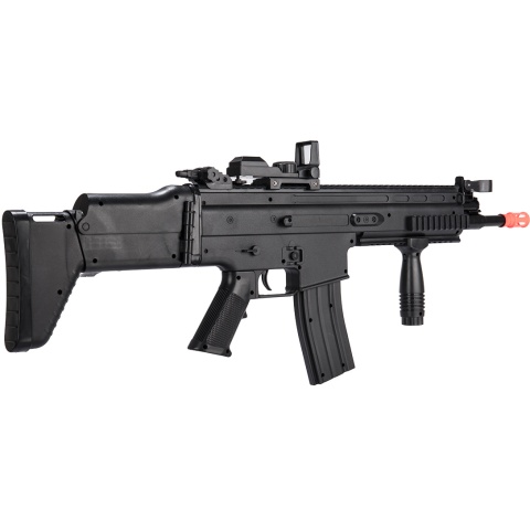 UK Arms MK16 Spring Airsoft Rifle w/ Fold Stock - BLACK