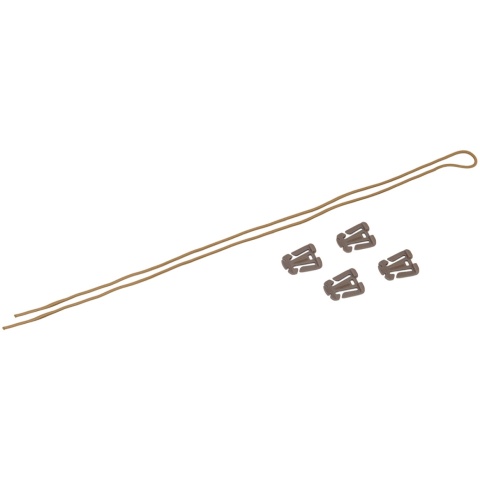 AMA Bungee Retention Kit w/ 4 MOLLE Clips - DARK EARTH