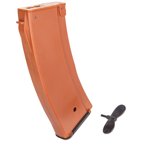 JG Airsoft 500rd High Capacity AK Series Magazine - ORANGE