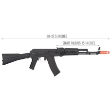 JG AK-74M Full Metal Electric Blowback EBB Airsoft AEG Rifle
