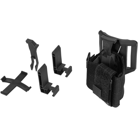 Lancer Tactical Universal Polyester Airsoft Pistol Holster - BLACK