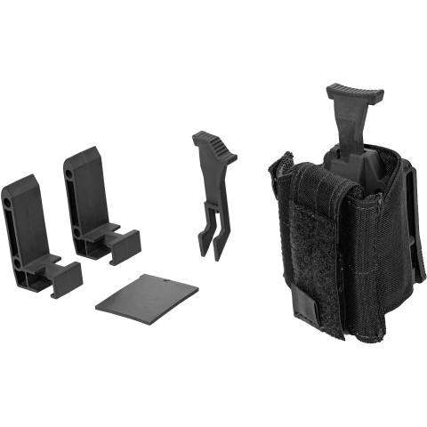 Lancer Tactical Universal Pistol Holster w/ Belt Clip - BLACK