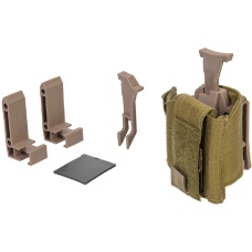 Lancer Tactical Universal Pistol Holster w/ Belt Clip - DARK EARTH