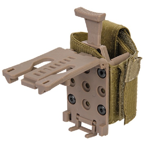 Lancer Tactical Universal Pistol Holster w/ Belt Clip - DARK EARTH