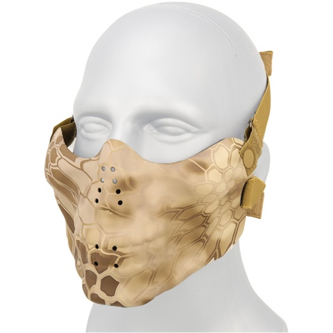AMA Tactical Airsoft Half Face Skull Mask - NOM