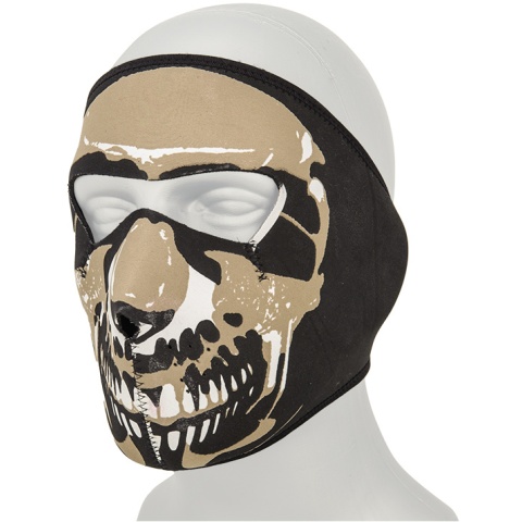 AMA Tactical Airsoft EVA Skull Full Face Mask - BLACK