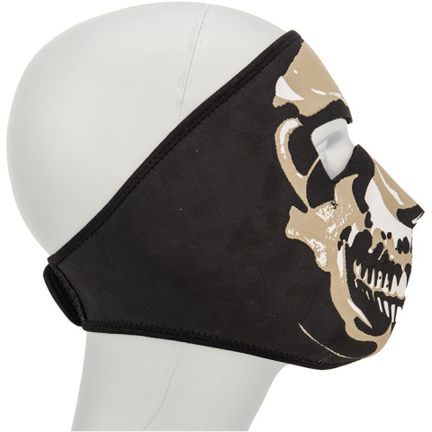 AMA Tactical Airsoft EVA Skull Full Face Mask - BLACK
