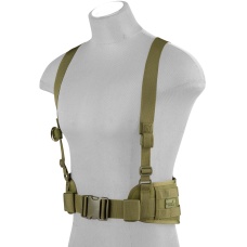 Lancer Tactical Low Profile MOLLE Harness Battle Belt - OD GREEN