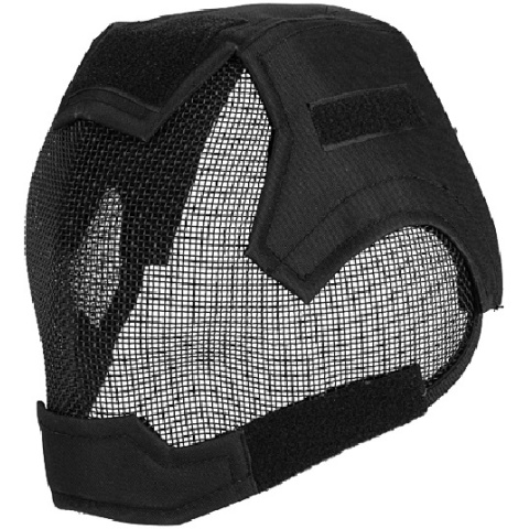 AMA Airsoft Tactical V6 Strike Mesh Full-Face Mask - BLACK
