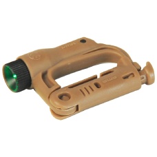 FMA Tactical Airsoft Green LED Mini D-Buckle - DARK EARTH