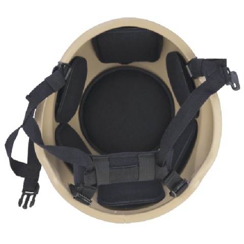 Lancer Tactical Airsoft Tactical Simple ACH MICH 2002 Helmet - TAN