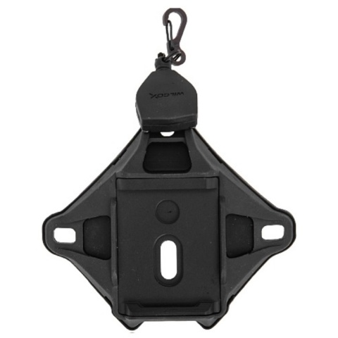 Lancer Tactical L4 Airsoft Helmet Shroud Shroud w/ Lanyard - BLACK