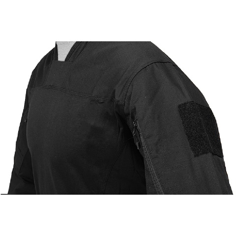 Lancer Tactical TLS HalfShell Combat Long Sleeve Shirt - BLACK