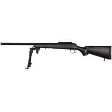 AGM Airsoft High Powered Bolt Action Sniper Rifle w/ Bipod - BLACK