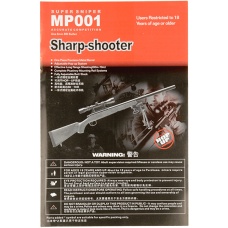 AGM Airsoft High Powered Bolt Action Sniper Rifle w/ Bipod - BLACK