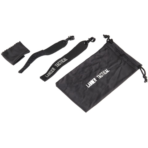 Lancer Tactical Polymer Outdoor Sporting Glasses - BLACK