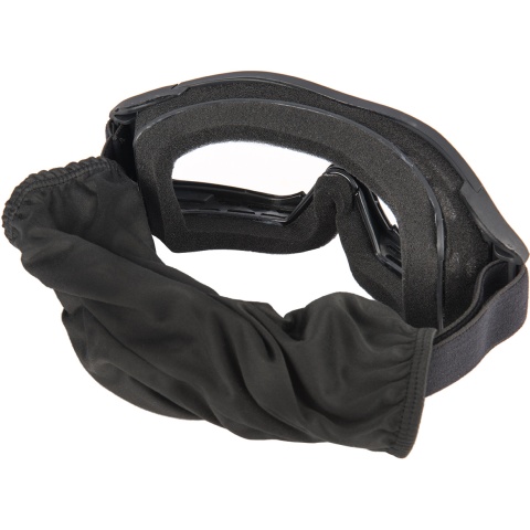 Lancer Tactical Airsoft Polycarbonate Safety Lens Goggles w/ UV400 Lens - BLACK