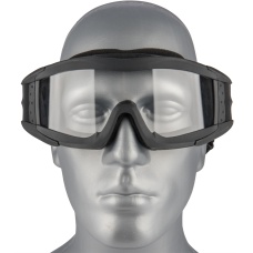 Lancer Tactical Airsoft Polycarbonate Safety Lens Goggles w/ UV400 Lens - BLACK