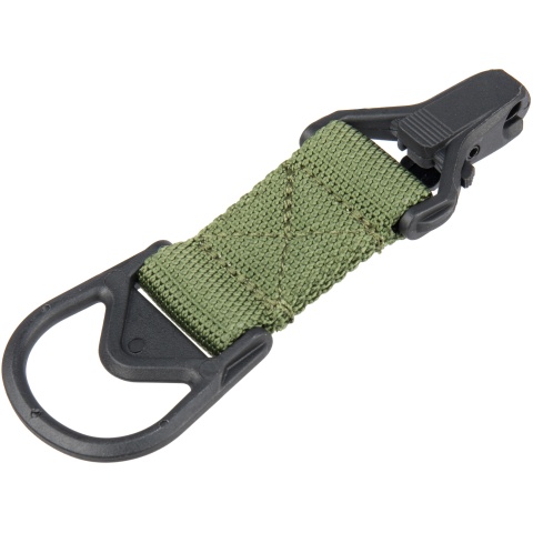Lancer Tactical Airsoft Sling MA1 Single Point Paraclip Adapter - OD GREEN