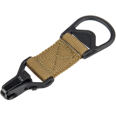 Lancer Tactical Airsoft Sling MA1 Single Point Paraclip Adapter - TAN