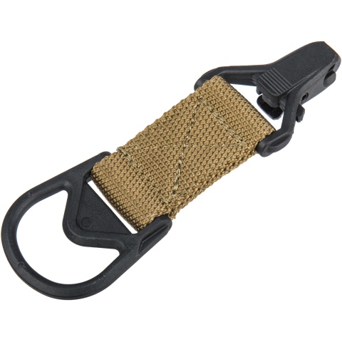 Lancer Tactical Airsoft Sling MA1 Single Point Paraclip Adapter - TAN