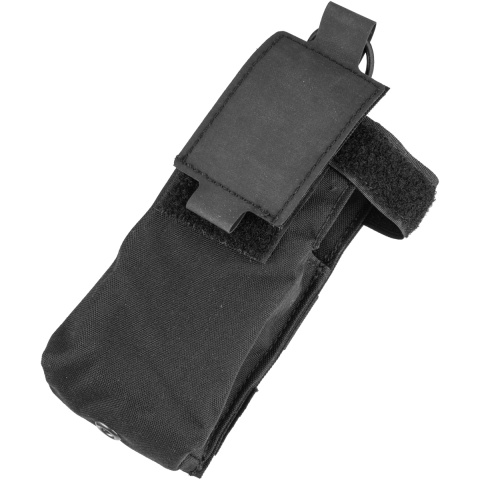 TMC Patrol 500D Cordura Radio Pouch w/ Paracord Lacing - BLACK