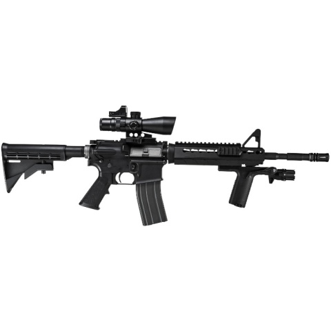 NcStar M4/M16 KeyMod Vertical Grip w/ Light - BLACK