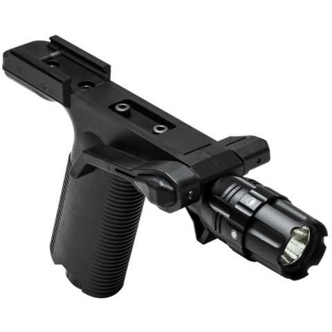 NcStar M4/M16 Picatinny Vertical Grip w/ Light - BLACK