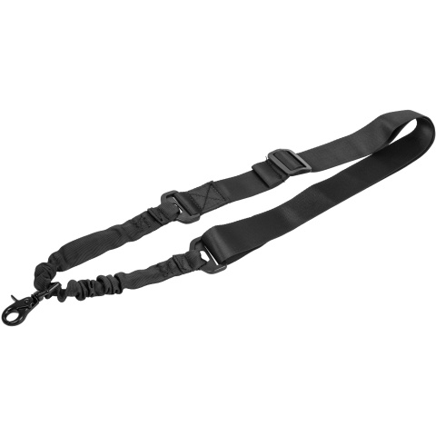 Lancer Tactical Airsoft Bungee Single Point Rifle Sling - BLACK