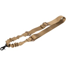 Lancer Tactical Airsoft Bungee Single Point Rifle Sling - TAN