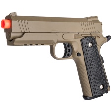 Galaxy G25D Metal 1911 Airsoft Spring Pistol - DARK EARTH
