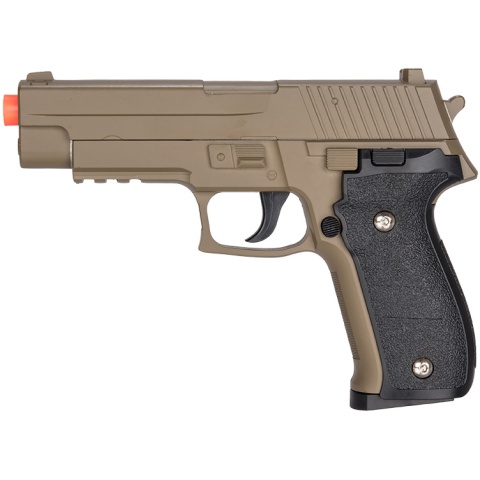 UK Arms G26D Airsoft Metal P226 Spring Pistol - DARK EARTH
