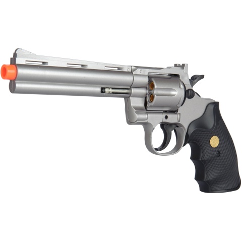 UK Arms Airsoft G36S Spring Revolver Pistol - Silver