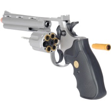 UK Arms Airsoft G36S Spring Revolver Pistol - Silver