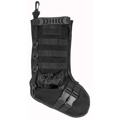 Lancer Tactical 600D Polyester Utility MOLLE Stocking - BLACK