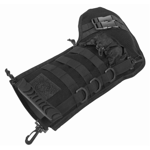 Lancer Tactical 600D Polyester Utility MOLLE Stocking - BLACK