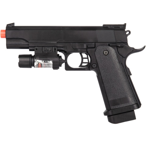 UK Arms P2001B Spring Airsoft Pistol w/ Laser - BLACK