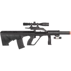 UK Arms P2300 AUG Spring Power Airsoft Rifle w/ Laser and Scope (Color: Black)