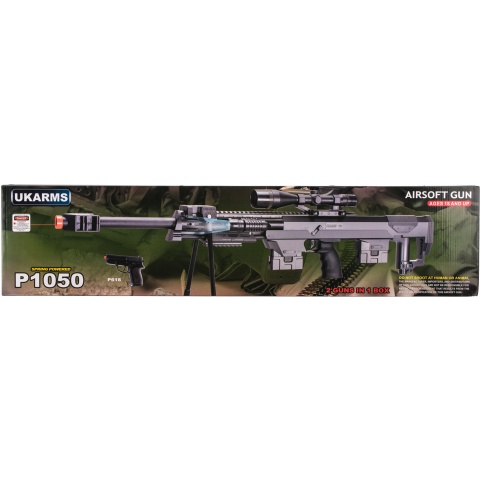 UK Arms P1050 Spring Rifle w/ Flashlight and Bonus P211 Spring Pistol