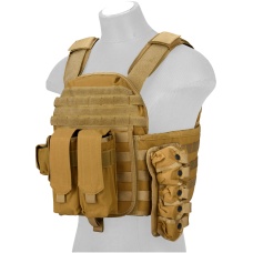 Lancer Tactical QR Tactical Airsoft Tactical Vest (Dark Earth)