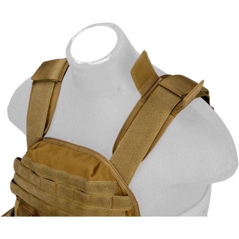 Lancer Tactical QR Tactical Airsoft Tactical Vest (Dark Earth)